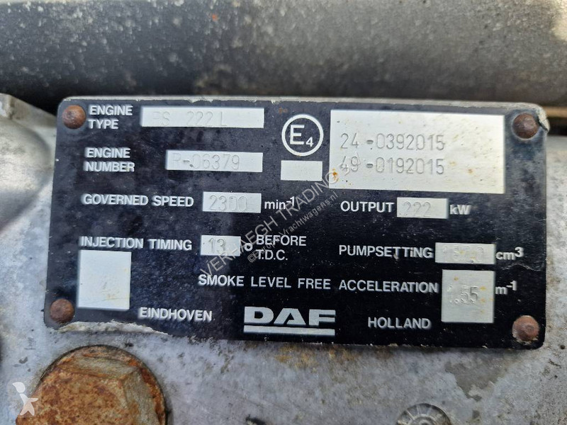 Pièces poids lourds DAF RS 222 L