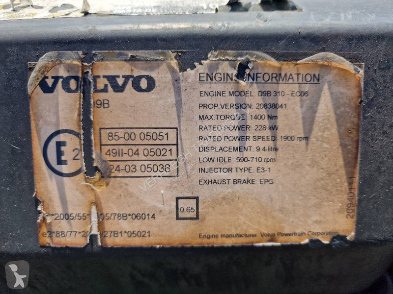Náhradní díly pro kamiony Volvo D9B 310 - EC06