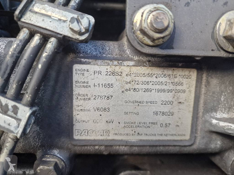 Reservedele til lastbil Paccar PR 228 S2
