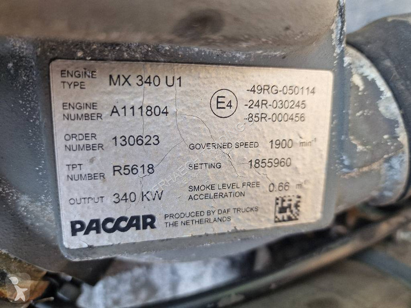 Reservdelar lastbilar Paccar MX340 U1