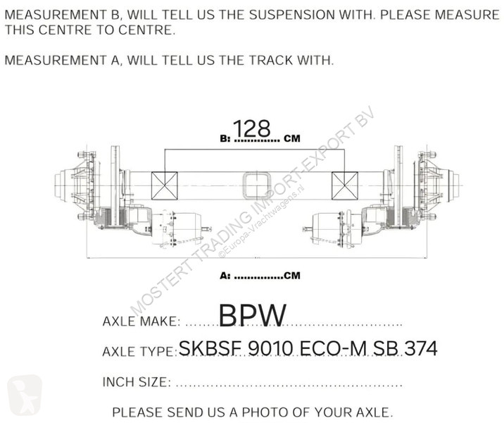 قطع غيار الآليات الثقيلة BPW BPW SKBSF 9010...