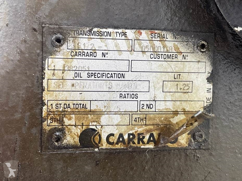 قطع غيار الآليات الثقيلة Ahlmann AS900-Carraro...