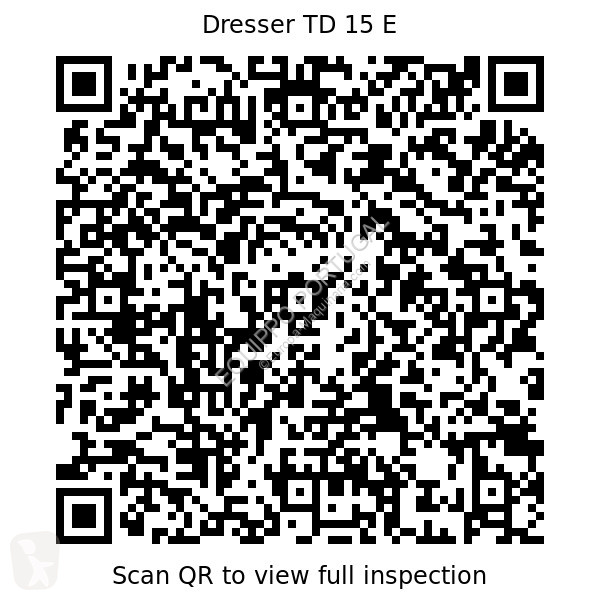 Buldozér Dresser TD 15 E Without Ripper