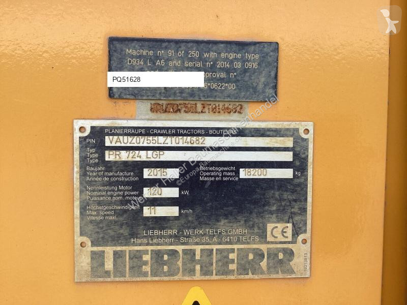 بلدوزر Liebherr PR724