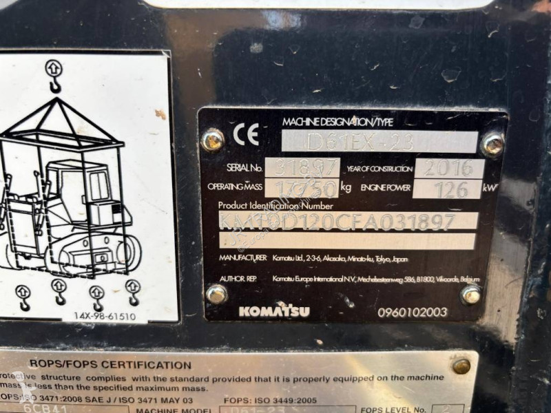 بلدوزر Komatsu EX23 (GPS Prepared)