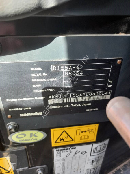 Bulldozer Komatsu D155A-6R (4 pieces available...