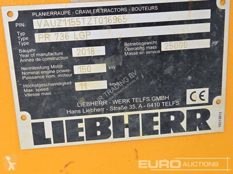 Bulldozer Liebherr PR 736 LGP