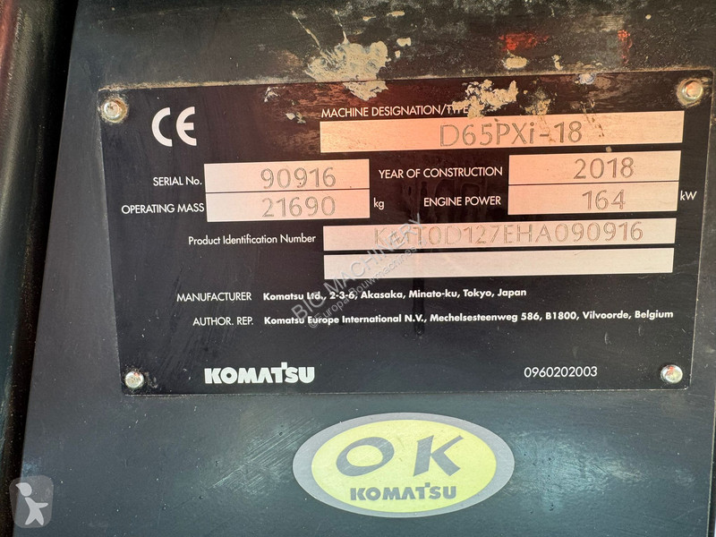 بلدوزر Komatsu D65PXi-18 | TOPCON READY