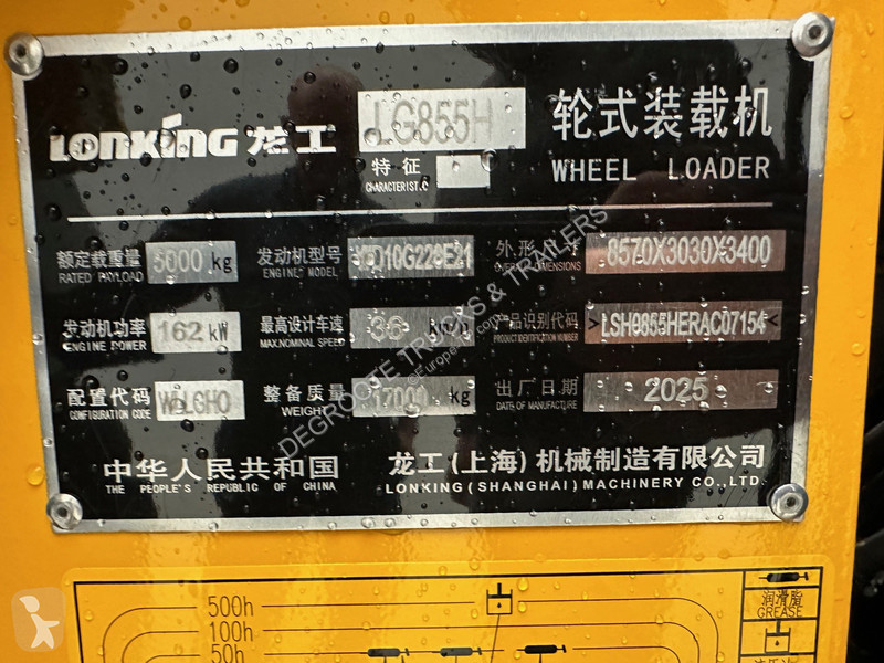 Nakladač Lonking LG855H  