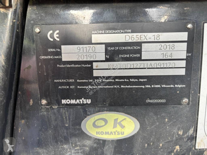 Bulldozer Komatsu EX18 (CE - New UC - SU Blade)