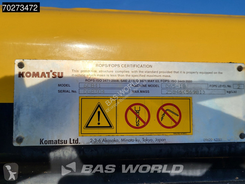بلدوزر Komatsu D65 -18