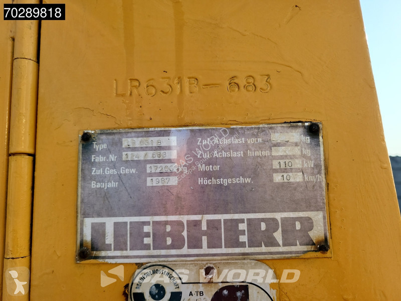 Shovel Liebherr LR631 GERMAN MACHINE