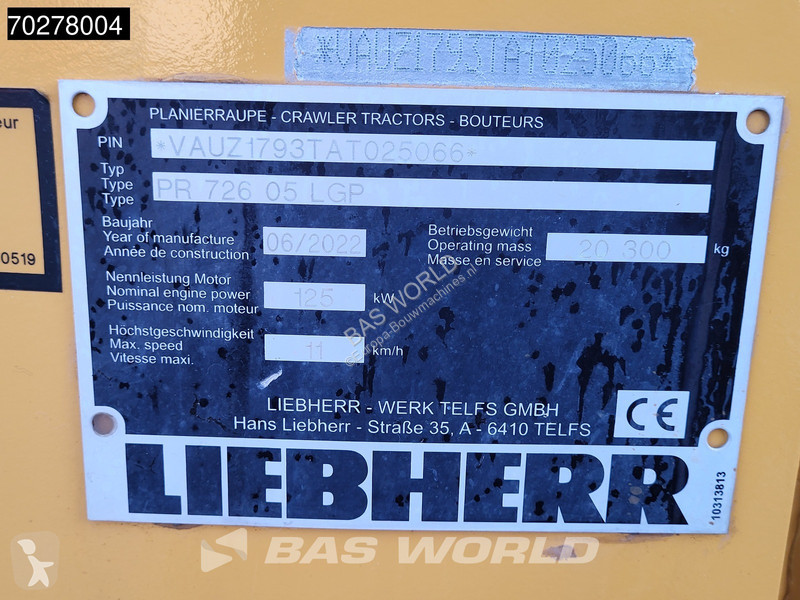 Bulldozer Liebherr 726 LGP RIPPER VALVE