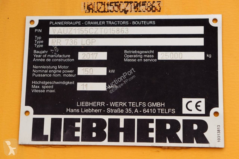 Bulldozer Liebherr 736 LGP