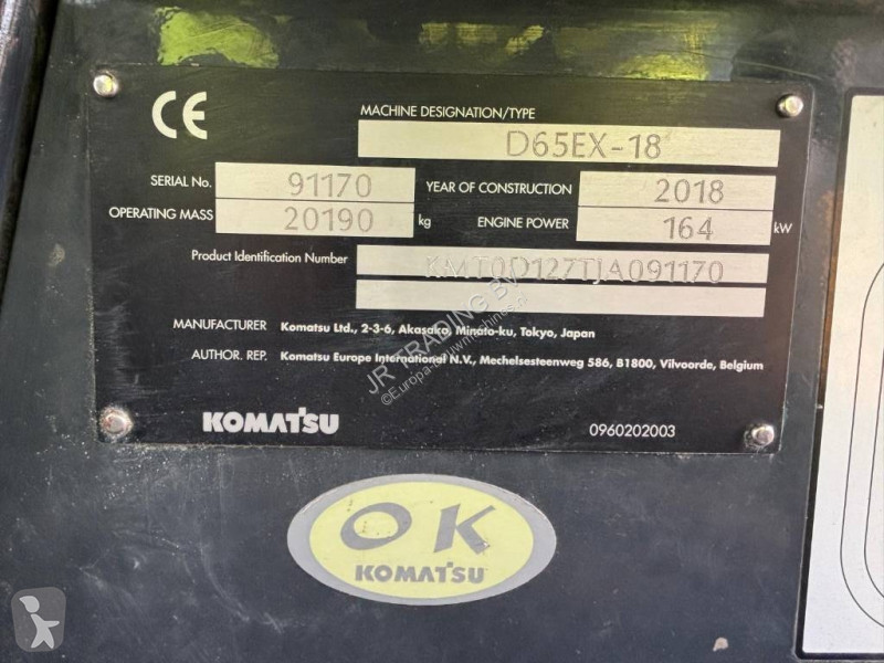 بلدوزر Komatsu EX18 (CE - New UC - SU Blade)