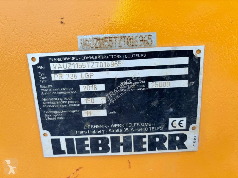 بلدوزر Liebherr PR 736 LGP (Trimble Ready)