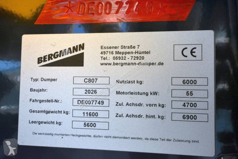 Sklápač Bergmann C 807 S