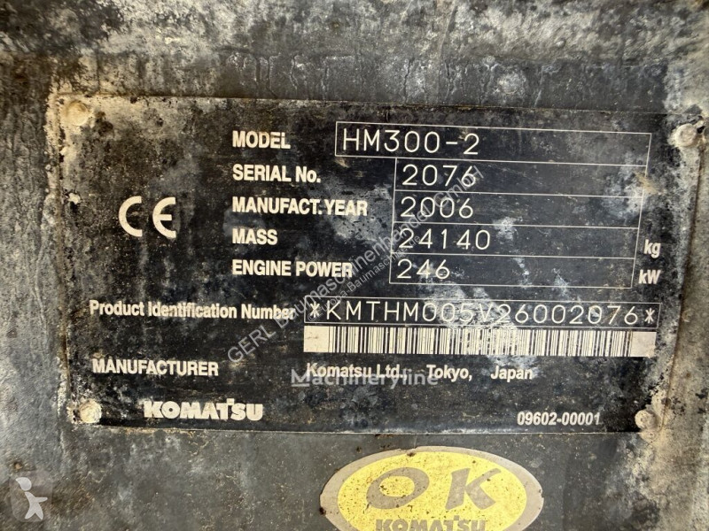 Tippvagn Komatsu 3002