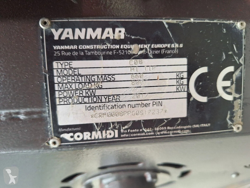 Højsidet godsvogn Yanmar C08