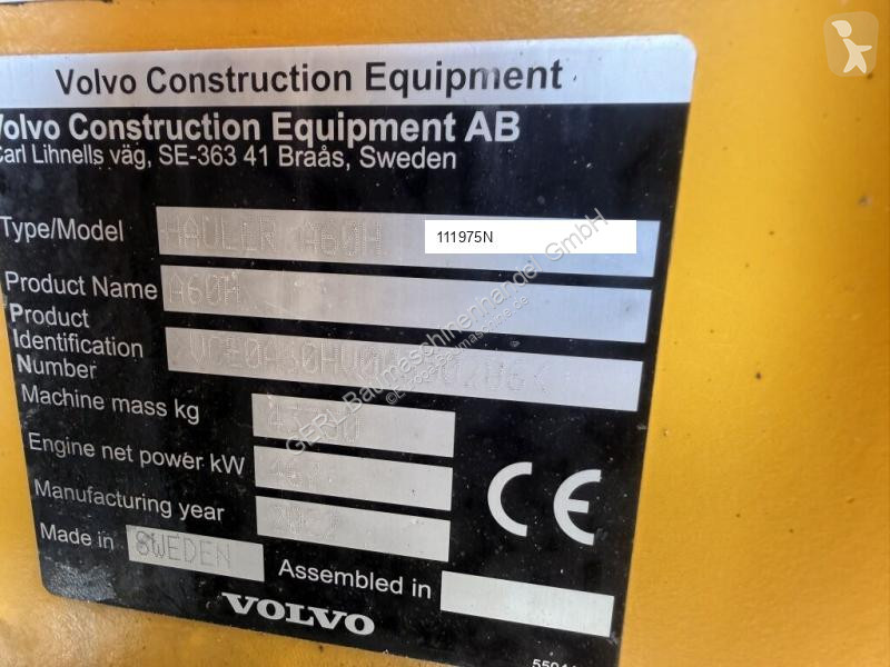 Tippvagn Volvo A 60 H