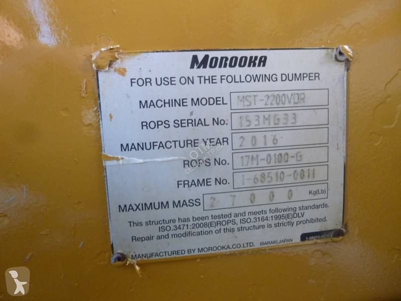 Tombereau Morooka MST-2200 VDR