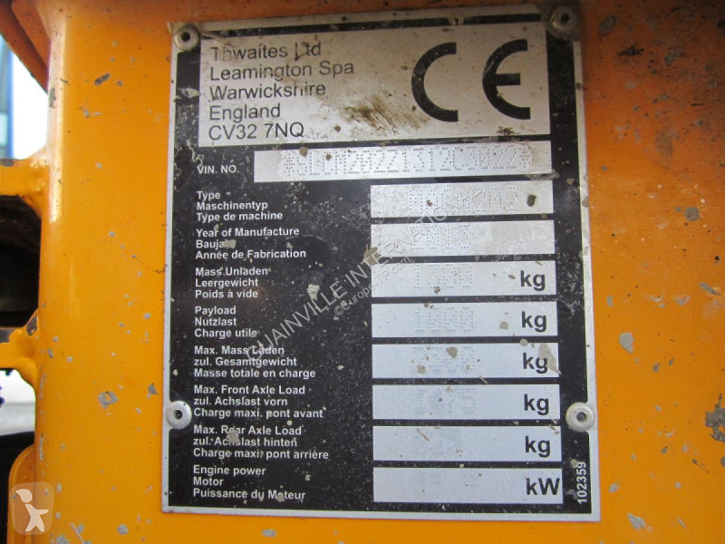 Basculantă Thwaites  MACH 202