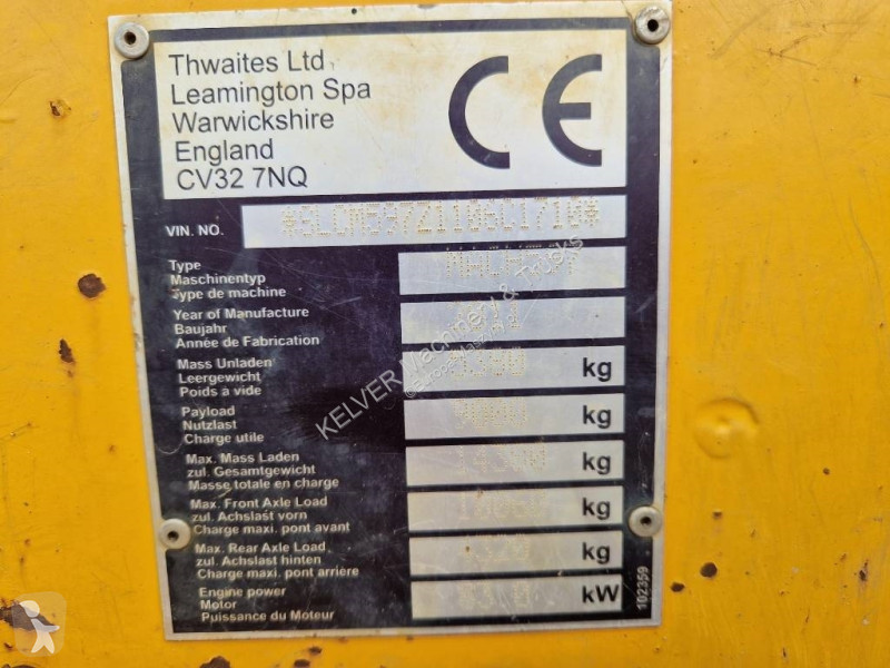 Dumper Thwaites 9t MACH597 * 2011r. *...