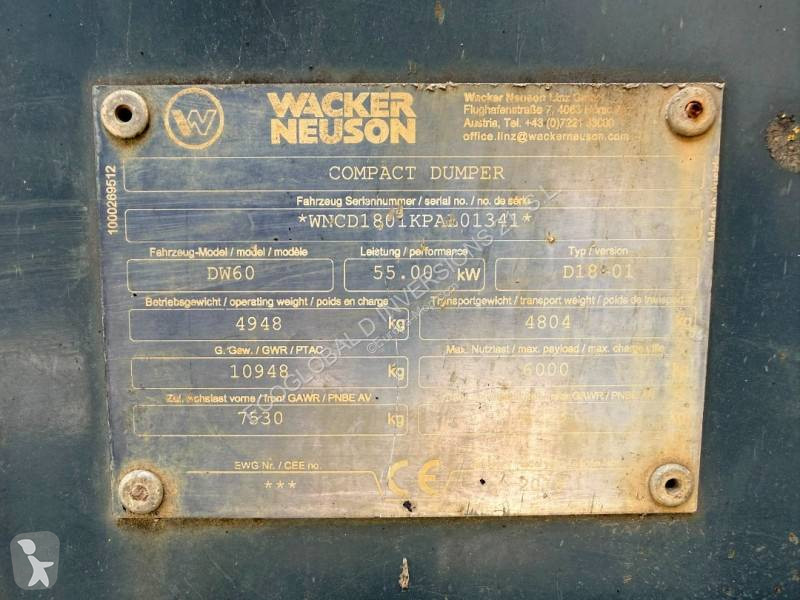 Tombereau Wacker Neuson DW60