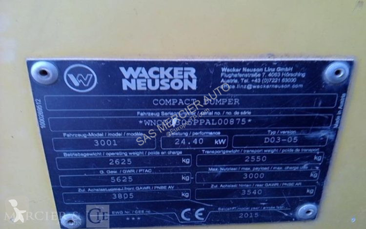 Dumper Wacker Neuson n/c