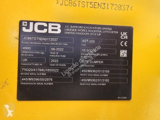 Dumper JCB 6t