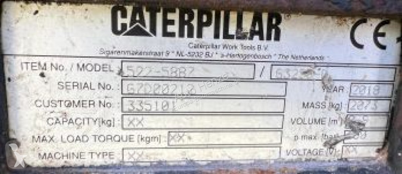 Vybavenie stavebného stroja Caterpillar...