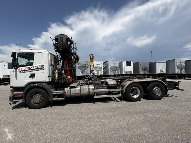 Camion Scania G480 6x2 Abroller mit Kran...