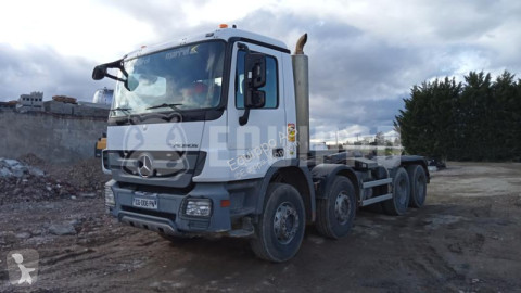 Camión Mercedes Actros 3246 8x4 with Marrel telescopic hook arm (22 tons)