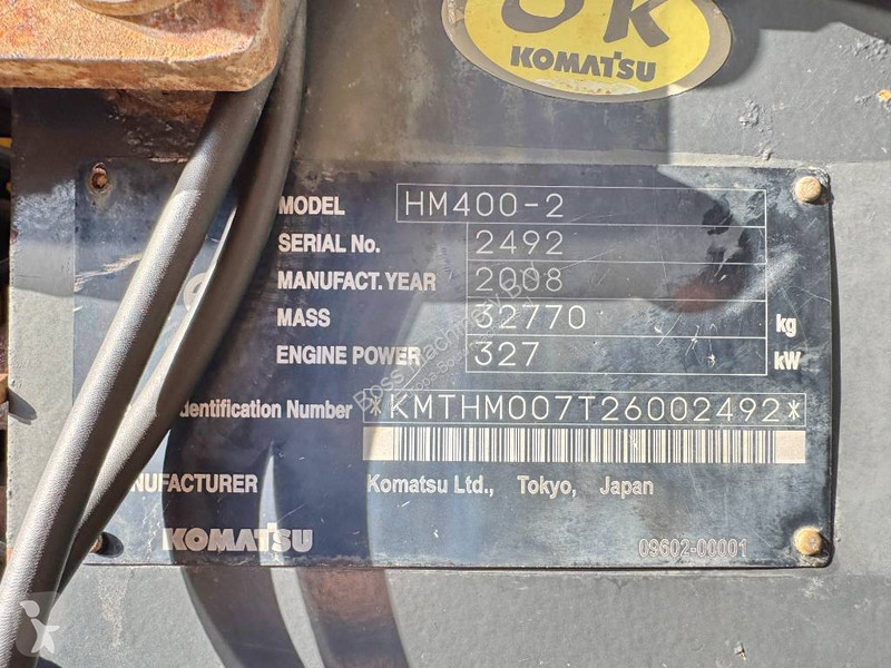 Dumper Komatsu - Dutch Machine / CE + EPA