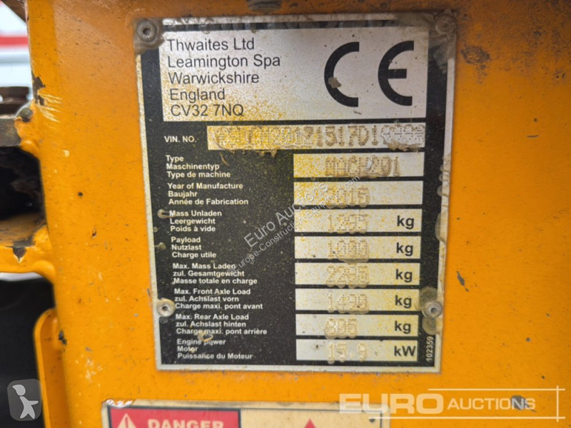 Basculantă Thwaites 1 Ton