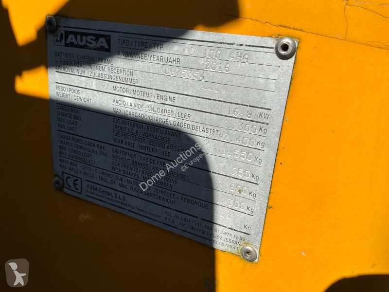 Tombereau Ausa D 100