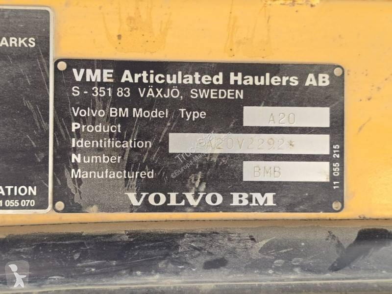 عربة قلابة Volvo A 20 6x4