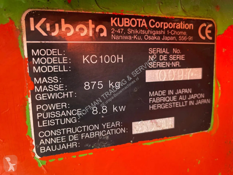 Højsidet godsvogn Kubota