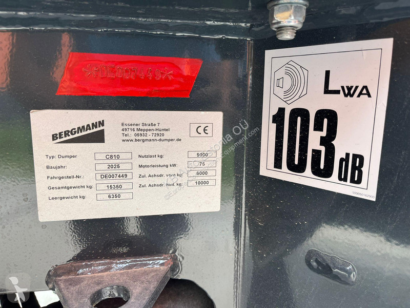 Højsidet godsvogn Bergmann C 810 4x4 AC /...