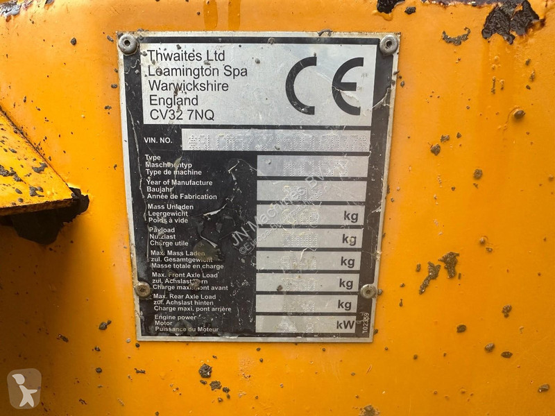 Sklápač Thwaites 3 Tonne Swivel