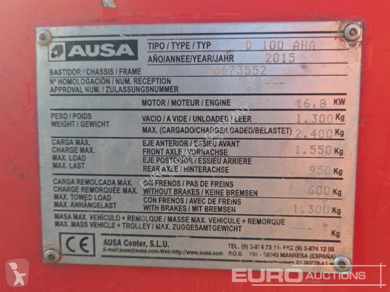 Tippvagn Ausa D100 AHA