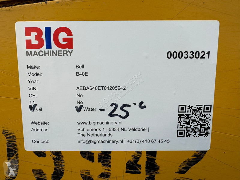 Dumper Bell E 6x6 - CE / Tail gate