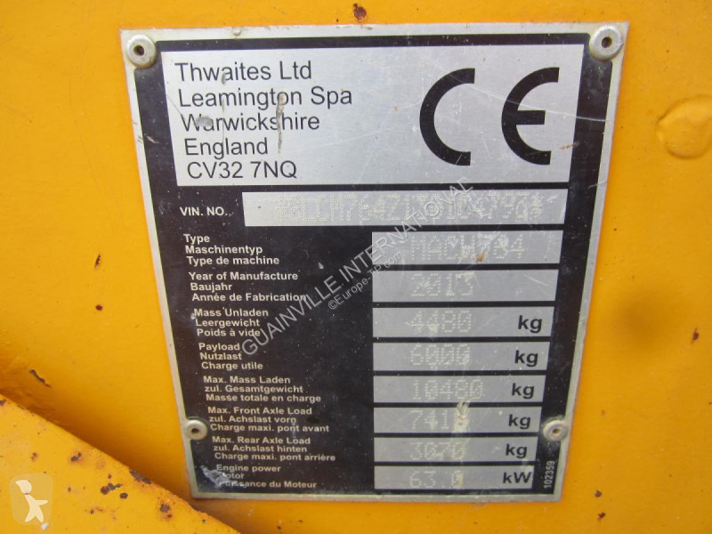 Dumper Thwaites MACH764