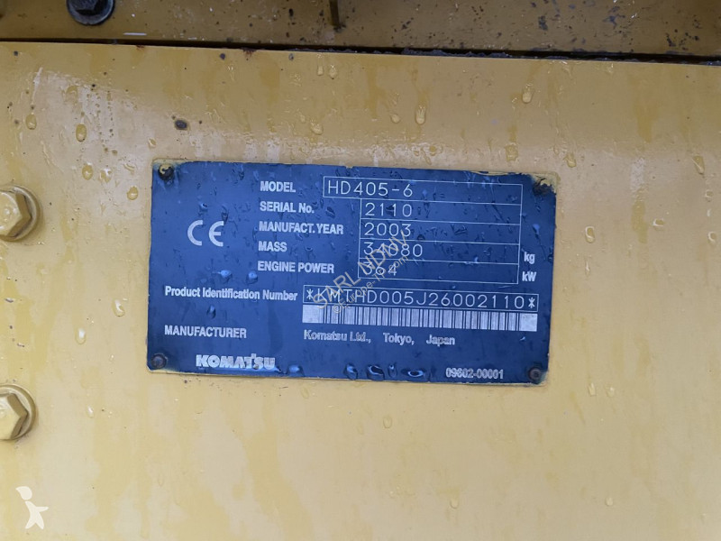 Sklápač Komatsu HD405
