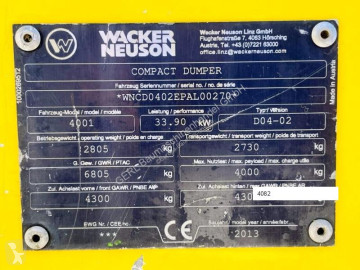 Mini dumper Neuson