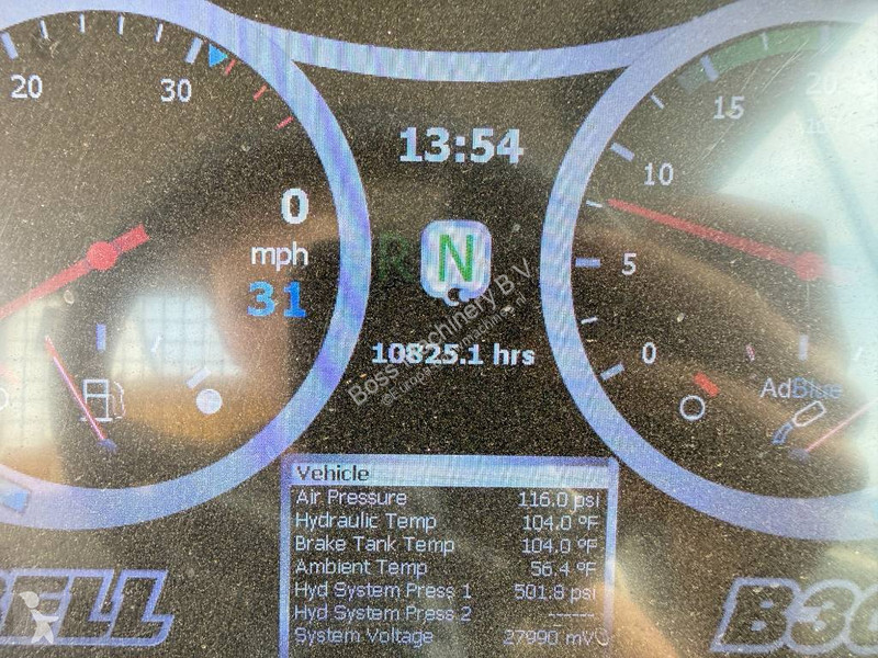 Sklápač Bell B30E - Body Heating / Camera