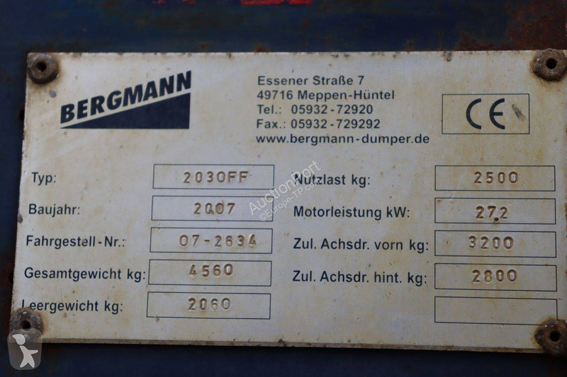 عربة قلابة Bergmann FF
