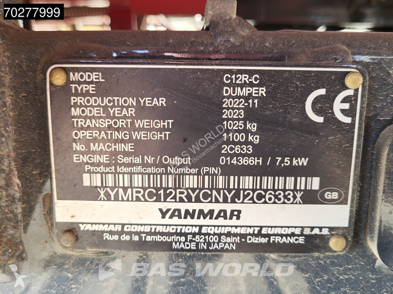 Sklápěčka Yanmar -C
