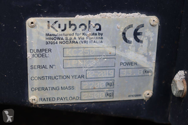 Dumper Kubota KC250
