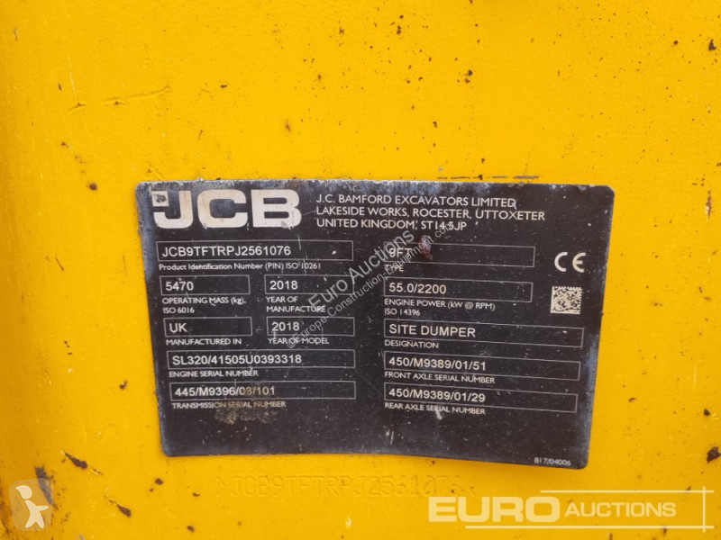 Basculantă JCB 9TFT